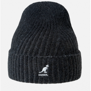 Kangol Hat - 2-Tone Cuff Pull On Black / Dark Grey